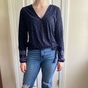 Lucky Brand Wrap Style Top
